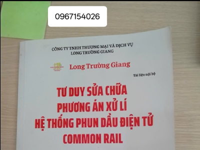 Sách tư duy sửa chữa phương án xử lý hệ thống phun dầu điện tử Common rail
